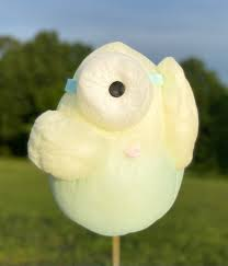 minion cotton candy shape 