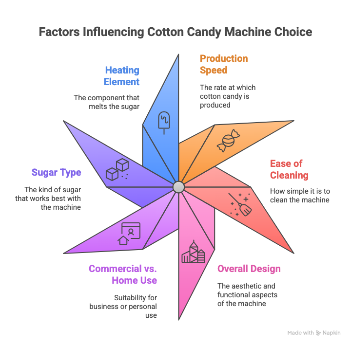 cotton candy machine choice 