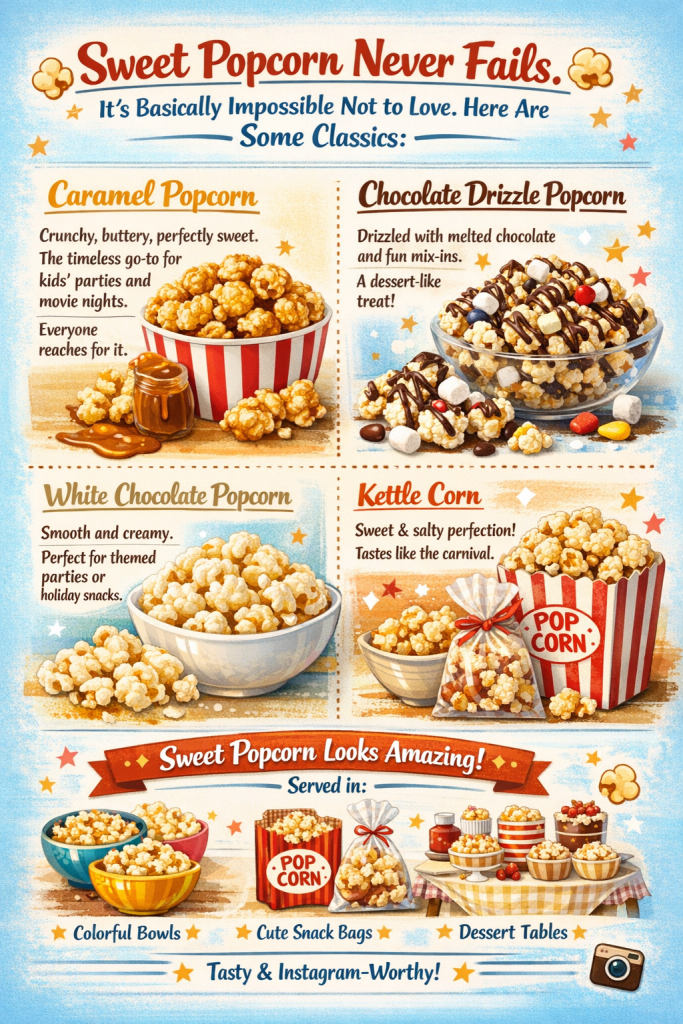 sweet popcorn flavors 