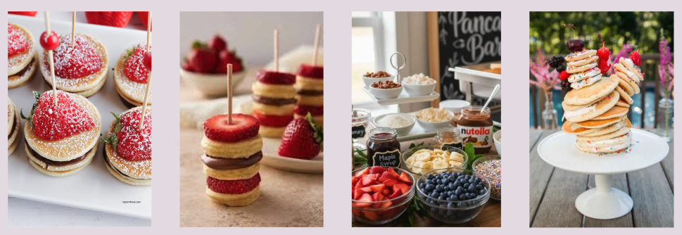 ways to serve mini pancakes 